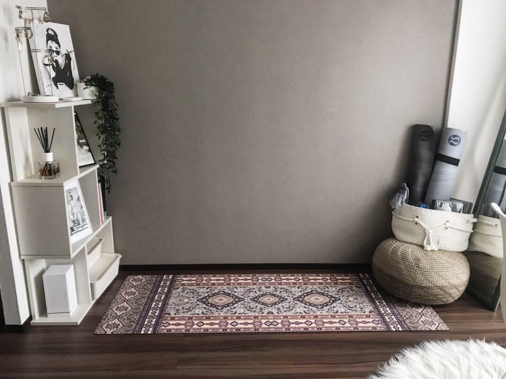 yoga mat at home